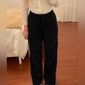 Garage Navy Blue Straight Leg Sweatpants, size M